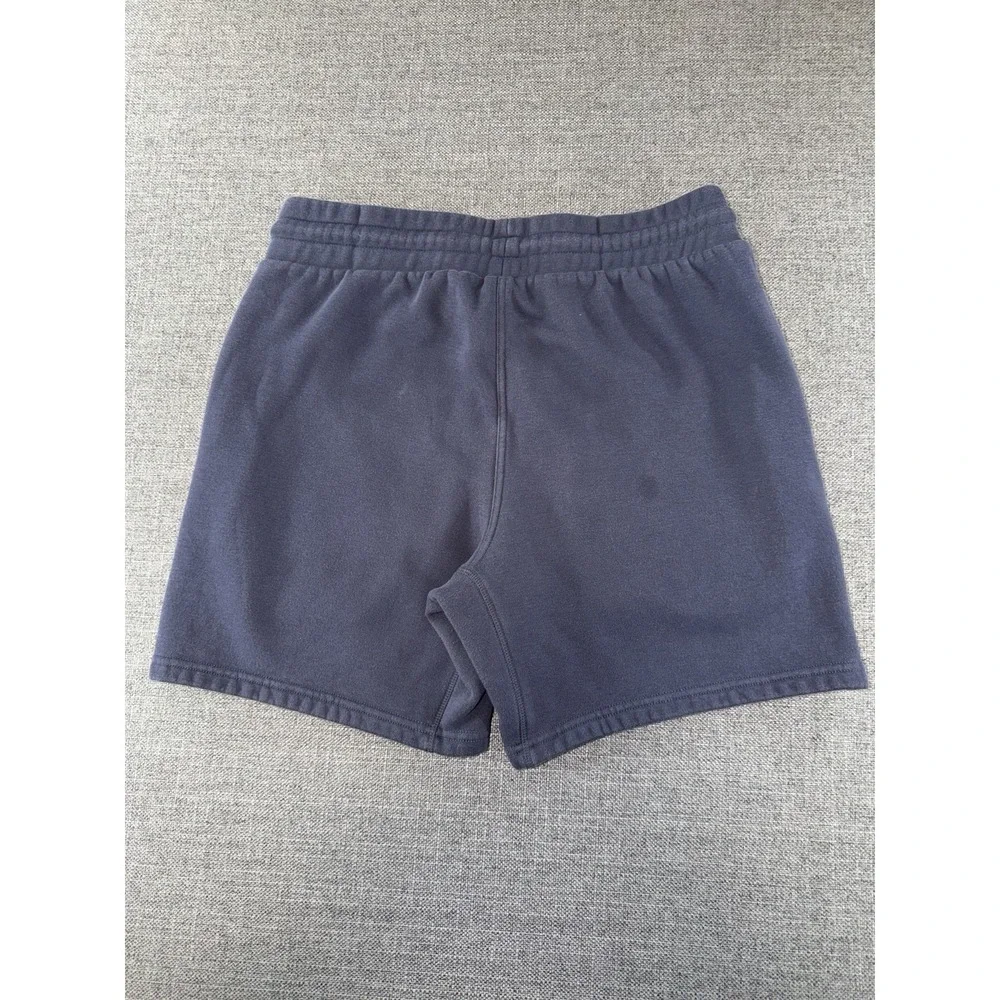 Fabletics Men's Navy Fleece Athletic Shorts Size M Zip Pocket Drawstring